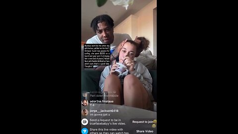 ueface went live the other day with his boo, yall like her for him? |