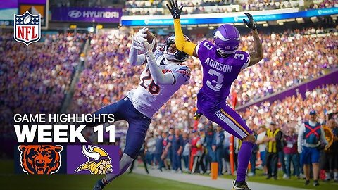 Chicago bears Vs Minnesota Vikings week 11 game highlights