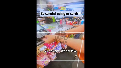 Always be cautious when inserting your card for payment 💳⚠️ #CardSafety #japd