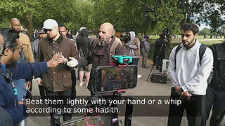 Muslims Can Beat Their Women So Raihan Has To Divert Against Some Christians At Speakers Corner