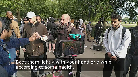 Muslims Can Beat Their Women So Raihan Has To Divert Against Some Christians At Speakers Corner