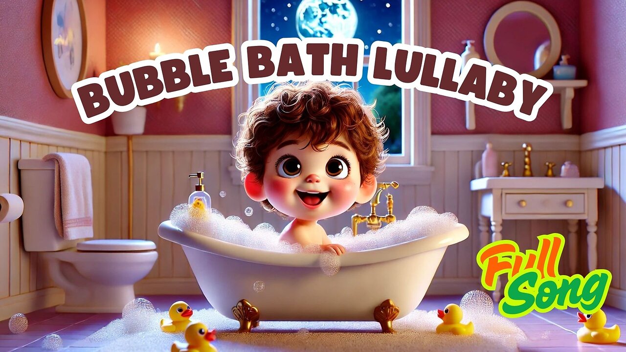 Bubble Bath Lullaby 🛁💤 | Gentle Bedtime Song to Calm & Soothe Little Ones