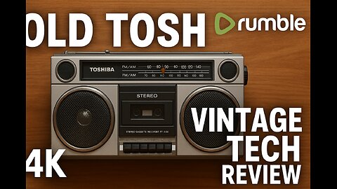 📼 Old Tosh 🎧 | Toshiba’s Retro Stereo Cassette Radio Combo 🔊✨ | Vintage Tech Review 2025