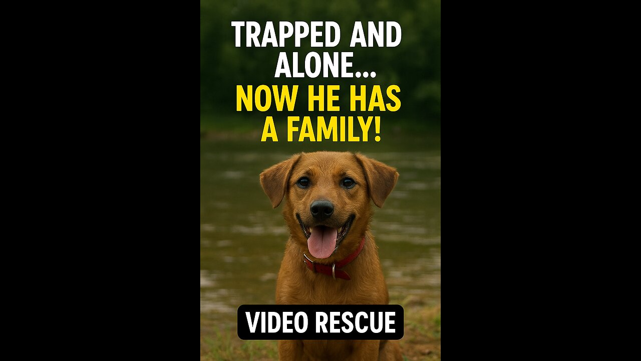 💔 Stranded and alone… now he has a family! 🐶💖