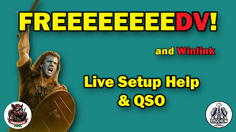 Live Setup Help FREEDV and WINLINK - Sunday Night Ragchew Ep.102