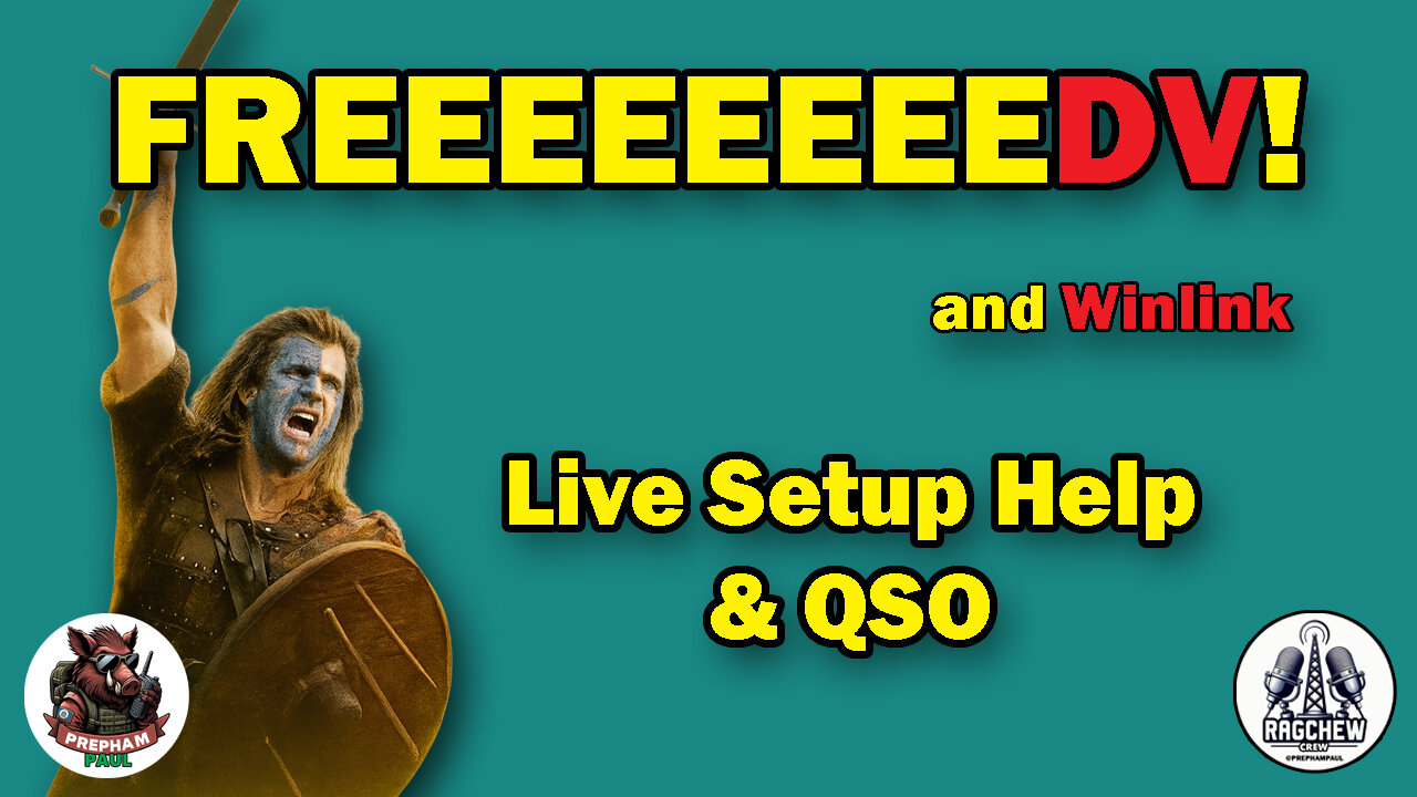 Live Setup Help FREEDV and WINLINK - Sunday Night Ragchew Ep.102