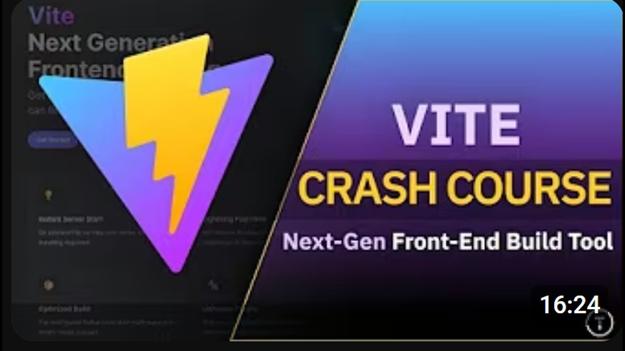 ⚡ Vite Crash Course: Faster & Better Alternative to Create React App! 🚀