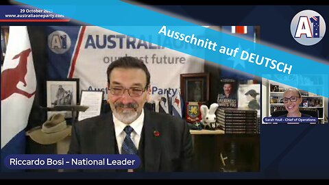 🔎 AustraliaOne Party (GR) - Zuschauerfragen an Riccardo Bosi ❓🏛💪🏻