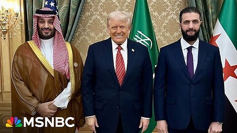 Extraordinary moment Trump meets with Syrian president after pledge to lift sanctions