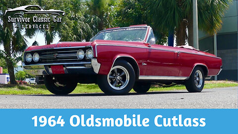 1964 Oldsmobile Cutlass 330 CID V8, automatic, power top, pb , ps, buckets, clean! FOR SALE!