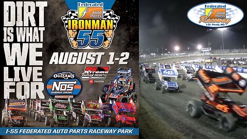 World Of Outlaws Sprint Cars Ironman 55 At I-55 Federated Auto Parts Raceway Park (8/1/2025)