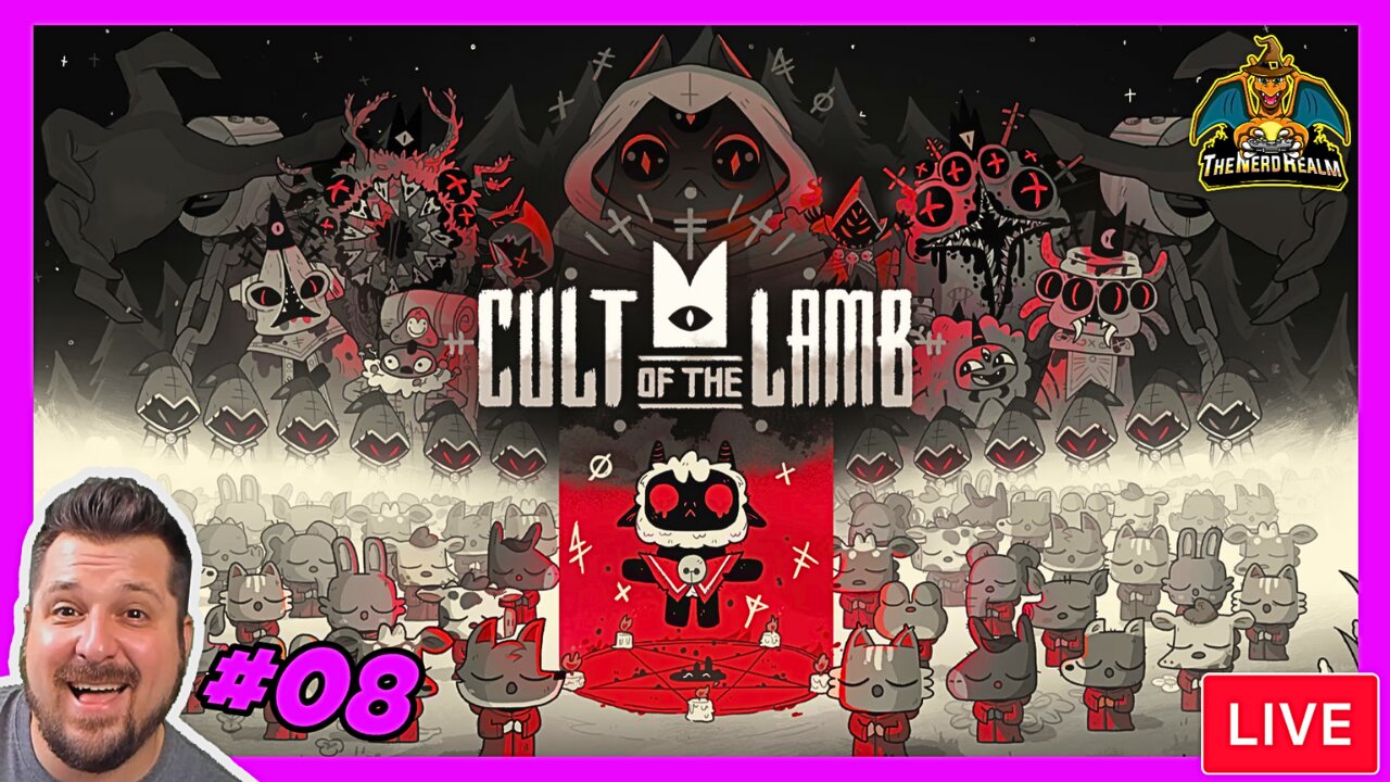 Cult of the Lamb #08 | Join my Cult! | 1st Time Playing | Nerd Realm Playthrough