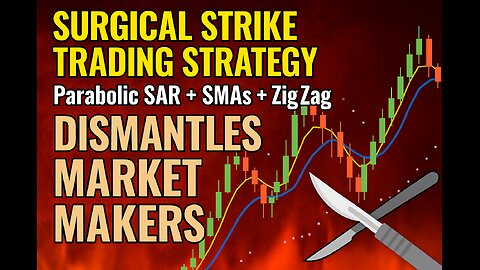 SURGICAL STRIKE TRADING STRATEGY: Parabolic SAR + 3/6 SMAs + ZigZag Dismantles Market Makers!