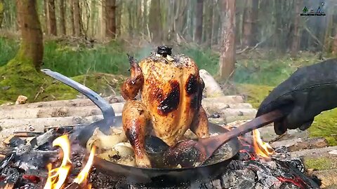 Whole Chicken Prepared in the Forest