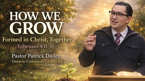 HOW WE GROW: Formed in Christ, Together | Ephesians 4:11–16 | Ontario Community Church (Ontario, OR)