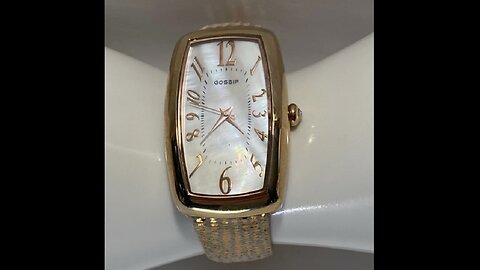 Gossip Women's GSP636 Mother of Pearl Dial Face with Rose-Gold-Tone Watch