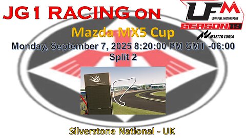 JG1 RACING on LFM - Mazda MX5 Cup - Silverstone National - UK - Split 2