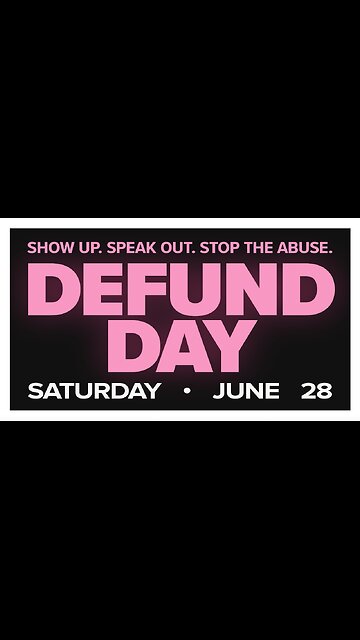 This is our moment: DEFUND DAY