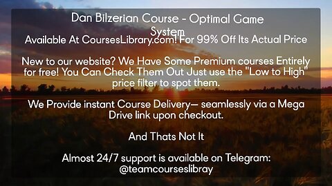 Dan Bilzerian Course - Optimal Game System(CoursesLibrary.com)