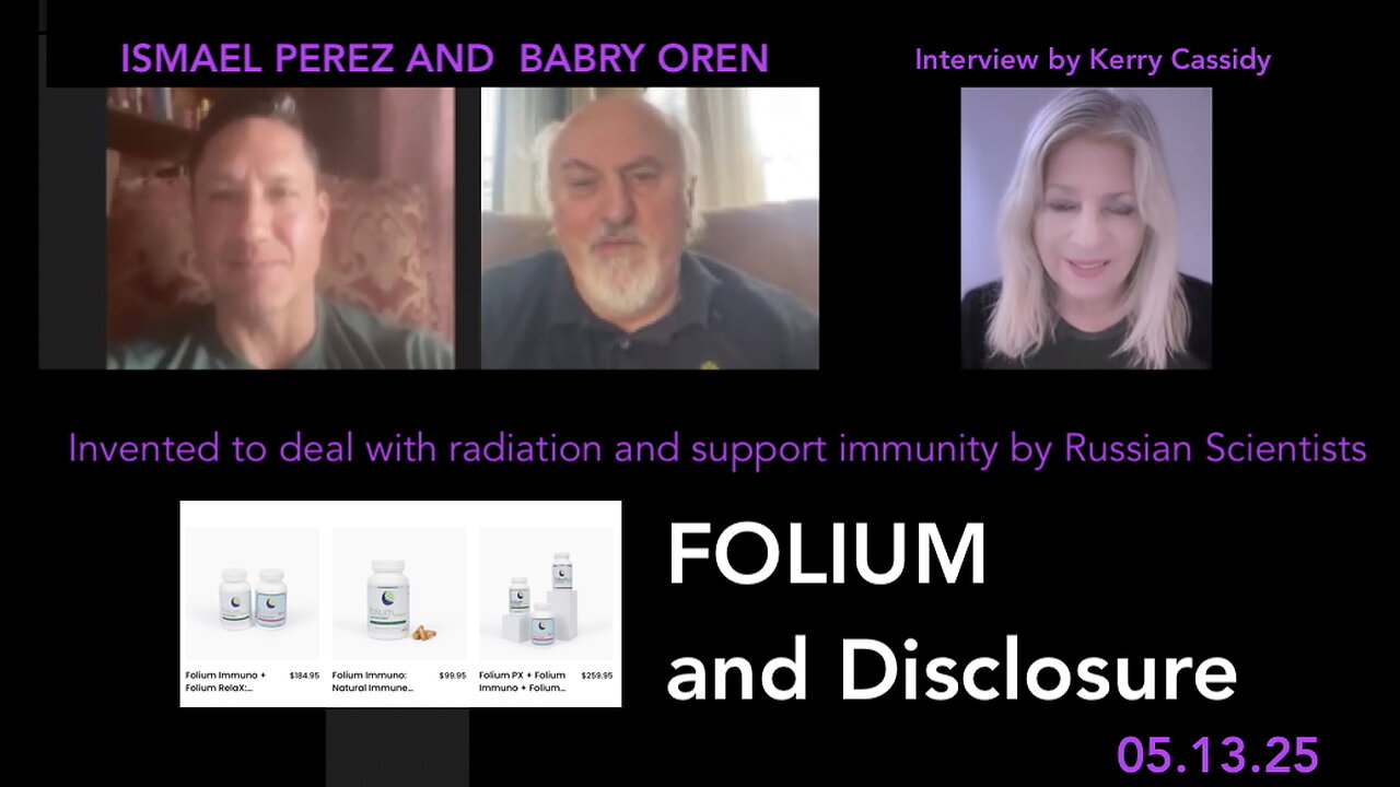 FOLIUM AND DISCLOSURE: with DR. BABRY OREN AND ISMAEL PEREZ