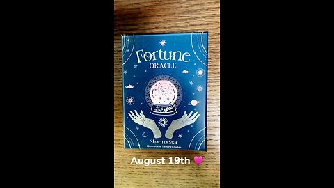 8/19/25 card: comfort zone