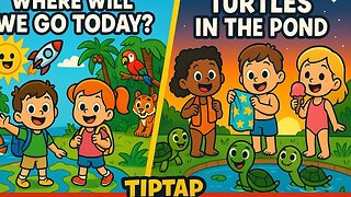 Turtles in the Pond 🐢🌞 Where Will We Go Today 🌍 Fun Song for Kids nursery