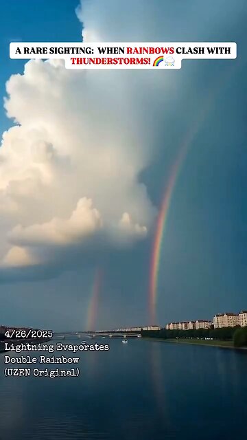 The Rainbow Fights Back Against Lightning? Cloaked Spaceship?