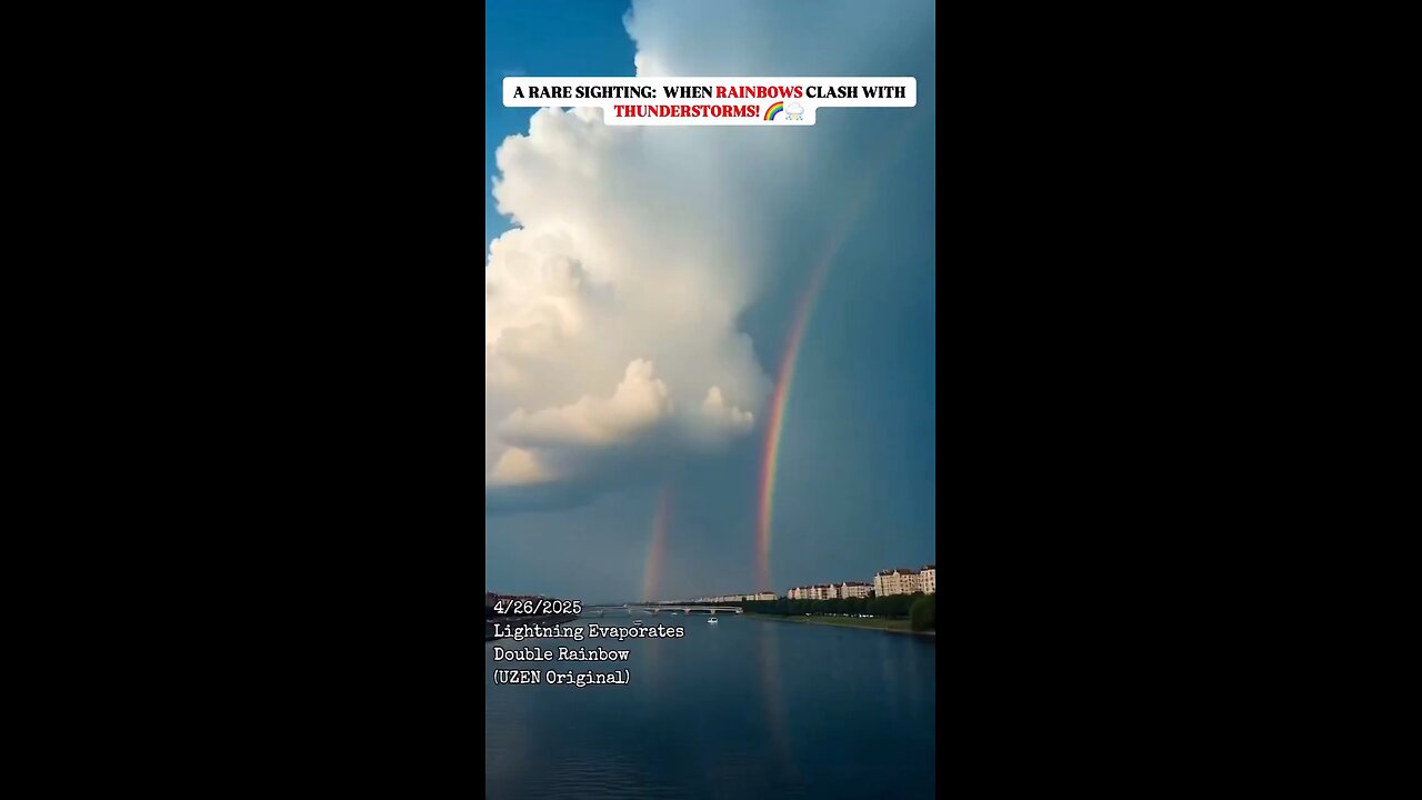 The Rainbow Fights Back Against Lightning? Cloaked Spaceship?