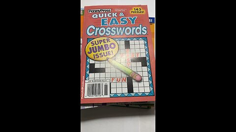 Stop & Shop: Lot of 6: 4 Easy Crossword + 2 Circle A Word Books - Brain Activity Books - New 2025