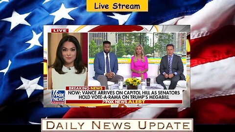 x395b: Fox News - VP Vance arrives at Capitol Hill prepared to cast tie-breaking vote on megabill