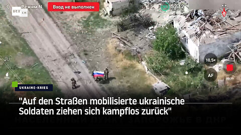 "Auf den Straßen mobilisierte ukrainische Soldaten ziehen sich kampflos zurück"