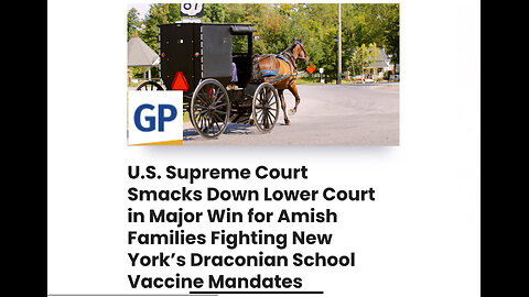 Major Win for Amish Families Fighting New York’s Draconian School Vaccine Mandates