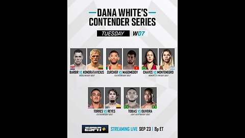 Contender Series 2025: Week 7 LIVE BLOW-BY-BLOW