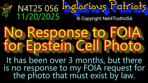 N4T25 056 - No Response to FOIA for Epstein Cell Photo