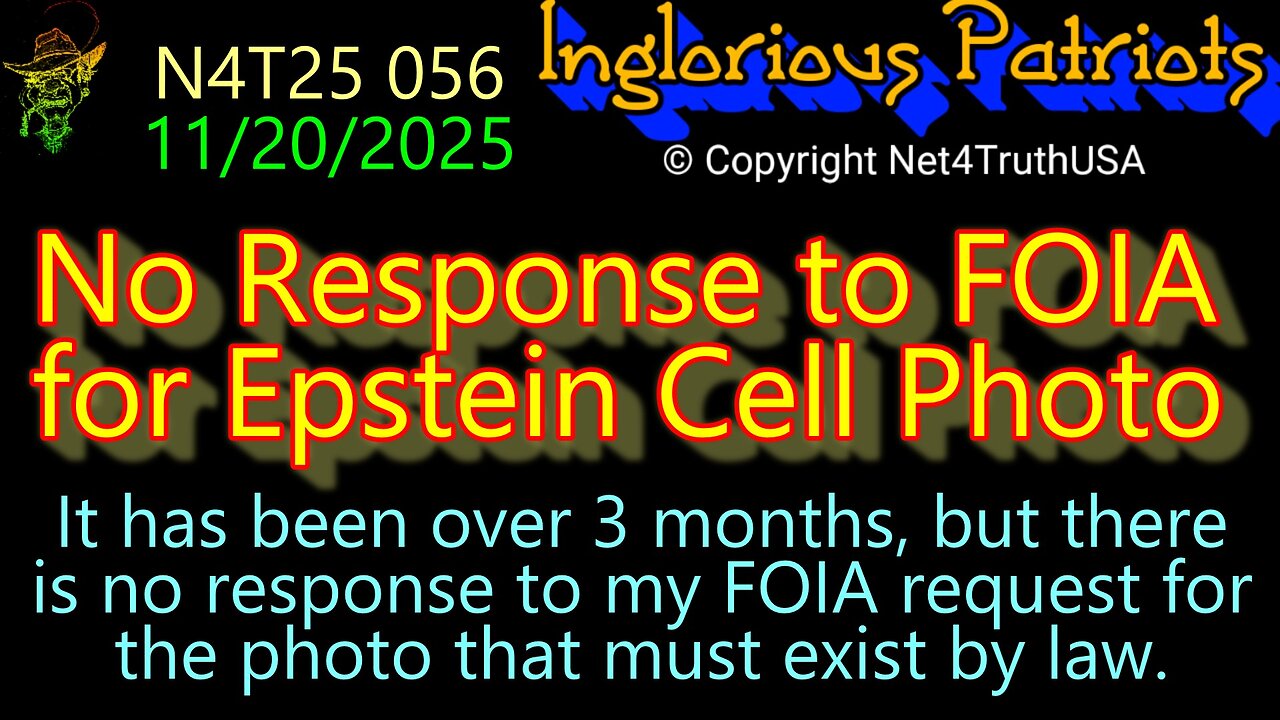 N4T25 056 - No Response to FOIA for Epstein Cell Photo