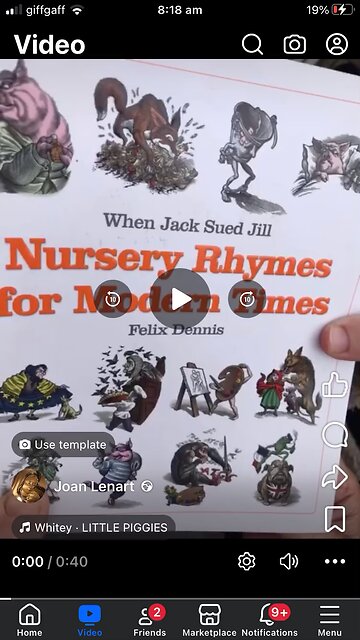 Nursery rhymes for adults book