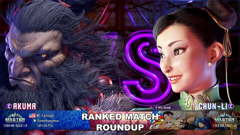 Kuya Kalbo SF6 Ranked Match Roundup. Chun Li Master Rank [Hori Fight Stick]