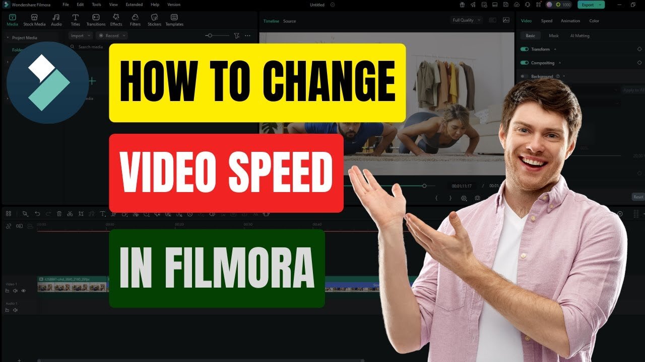 How to Change to Video Speed In Fimora 15 | Alan Nguyen Tutorial