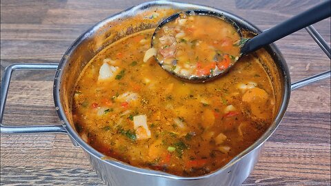 Serbian bean soup with meat — everyone should cook it! Chorba, the famous Serbian dish!