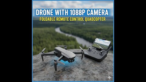 Foldable Drone with 1080P HD Camera and Remote Control!