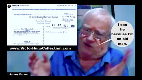 Jim Fetzer Spreads Lies After Filing Lawsuit To Shut Down Rumble Bitchute Criminalize Free Speech