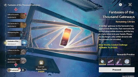 "Fantasies of the Thousand Gateways" - Wuthering Waves (27 April - 04 May)