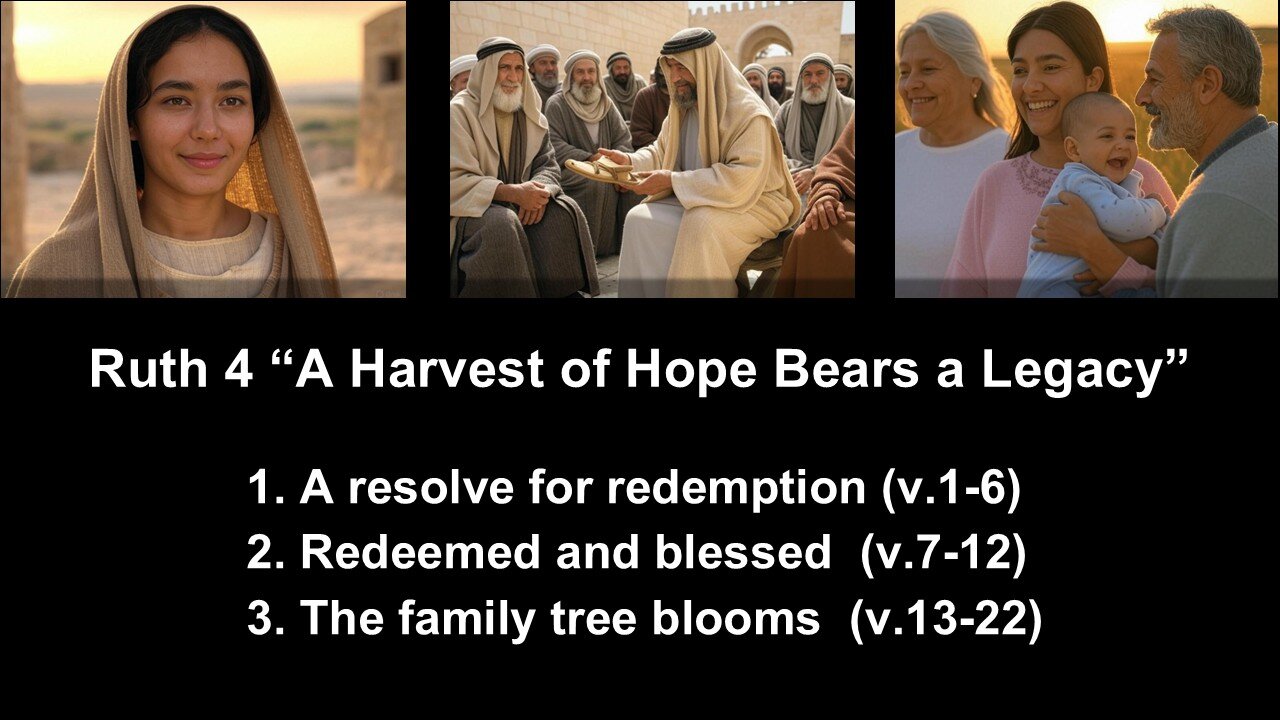 Ruth 4 “A Harvest of Hope Bears a Legacy” - Calvary Chapel Fergus Falls