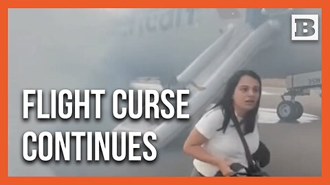 Passengers FLEE from Burning Plane on Runway