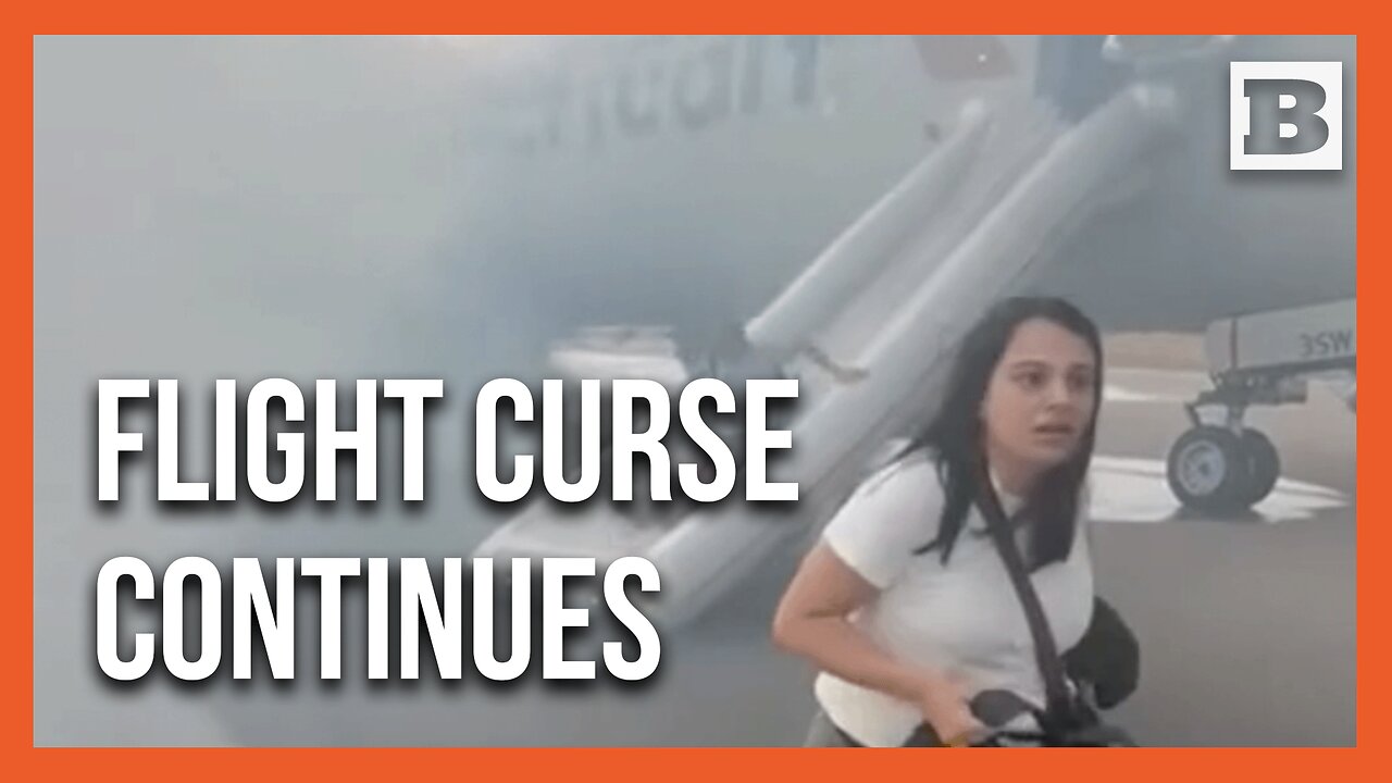 Passengers FLEE from Burning Plane on Runway