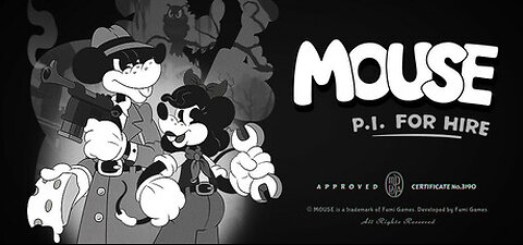 Mouse PI For Hire - Reveal Trailer: A Unique Noir FPS with Classic 1930s Cartoon Charm