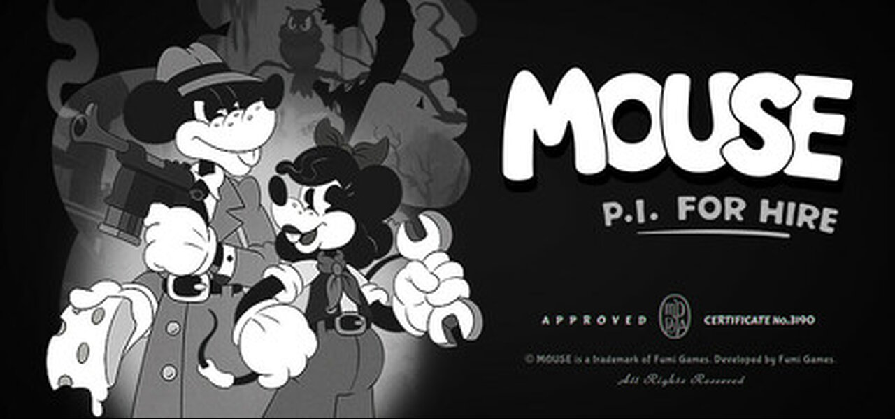 Mouse PI For Hire - Reveal Trailer: A Unique Noir FPS with Classic 1930s Cartoon Charm