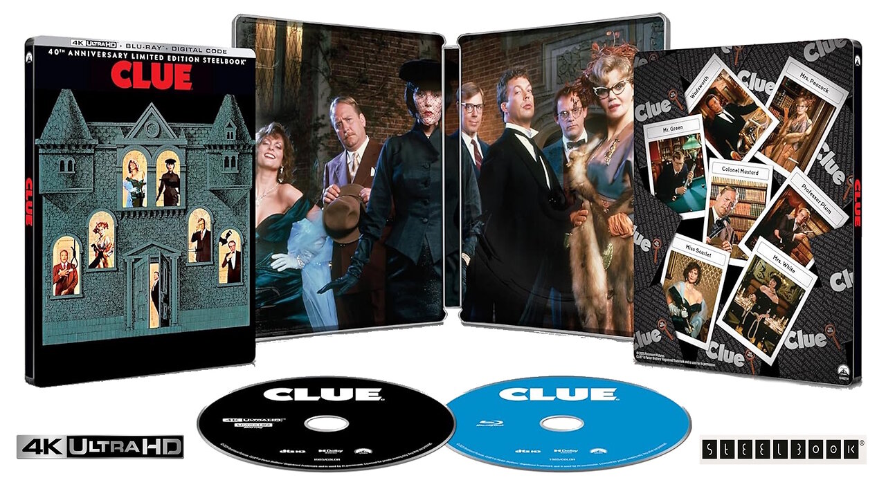 Clue [4K UHD & Bl-ray Steelbook] Tim Curry