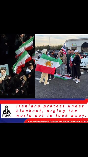 Iranians protest under blackout, urging the world not to look away. #IranBlackout #japd #iran
