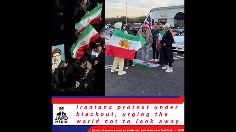 Iranians protest under blackout, urging the world not to look away. #IranBlackout #japd #iran